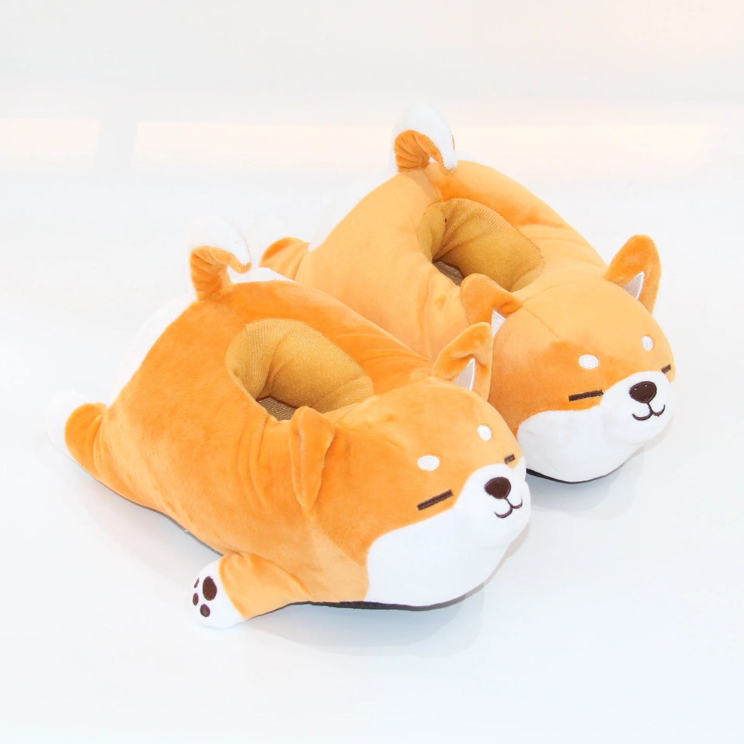 Funny Slipper 2021 Cute Soft Cute Lazy Shiba Inu Dog Slippers Animal Puppy Home Plush Cotton Shoes