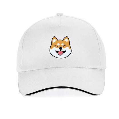 Fashion Creative Cute Dog Shiba Inu Pattern Baseball Hat Summer adjustable Cartoon hip hop snapback hats