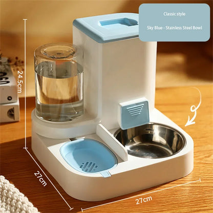 Automatic Cat Dog Feeder Drinking Fountain Water Dispenser Auto Food Bowl Home Pet Supplies for Dogs Cats Accessories