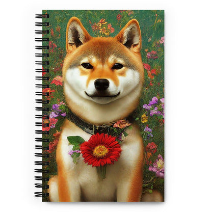 Spiral notebook - Shiba Blossom