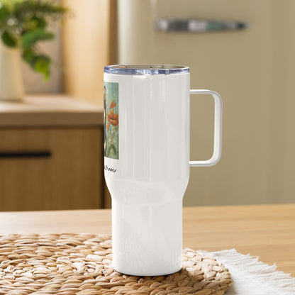 Travel mug with a handle - Shiba Charm