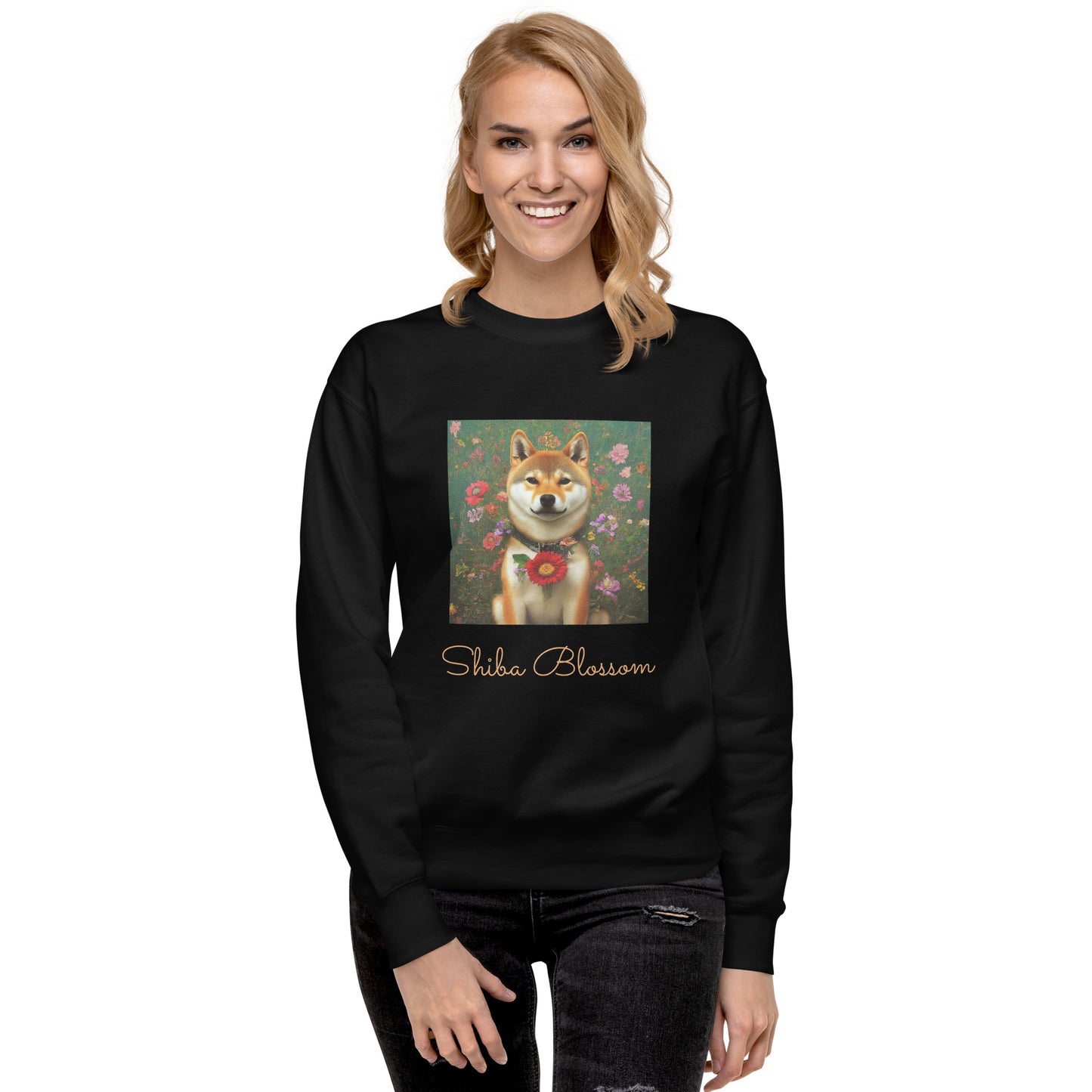 Premium Sweatshirt - Shiba Blossom