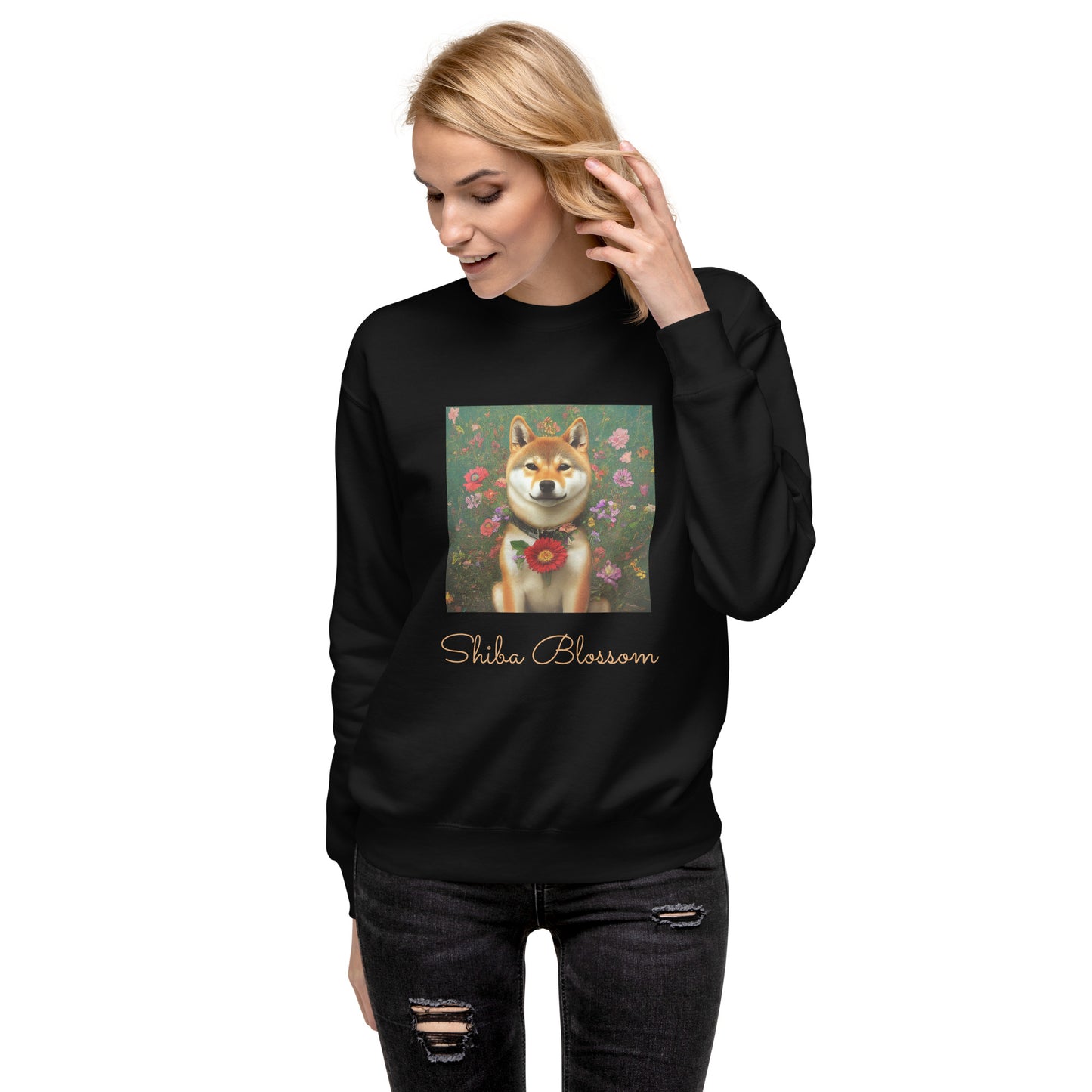 Premium Sweatshirt - Shiba Blossom